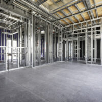 Modular building program steel framing at Russo Modular's Phoenix production facility